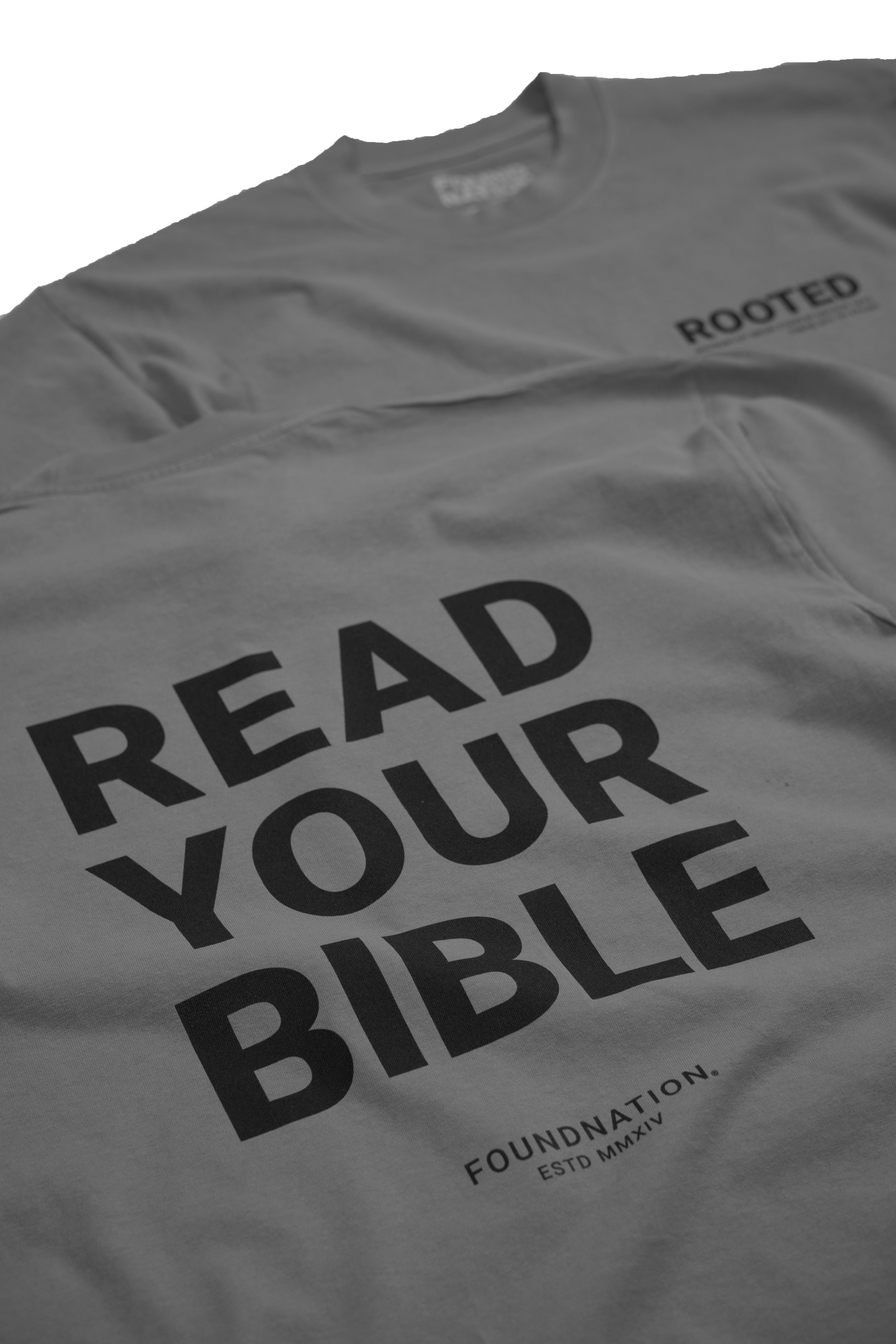 READ YOUR BIBLE TEE (GRAY)