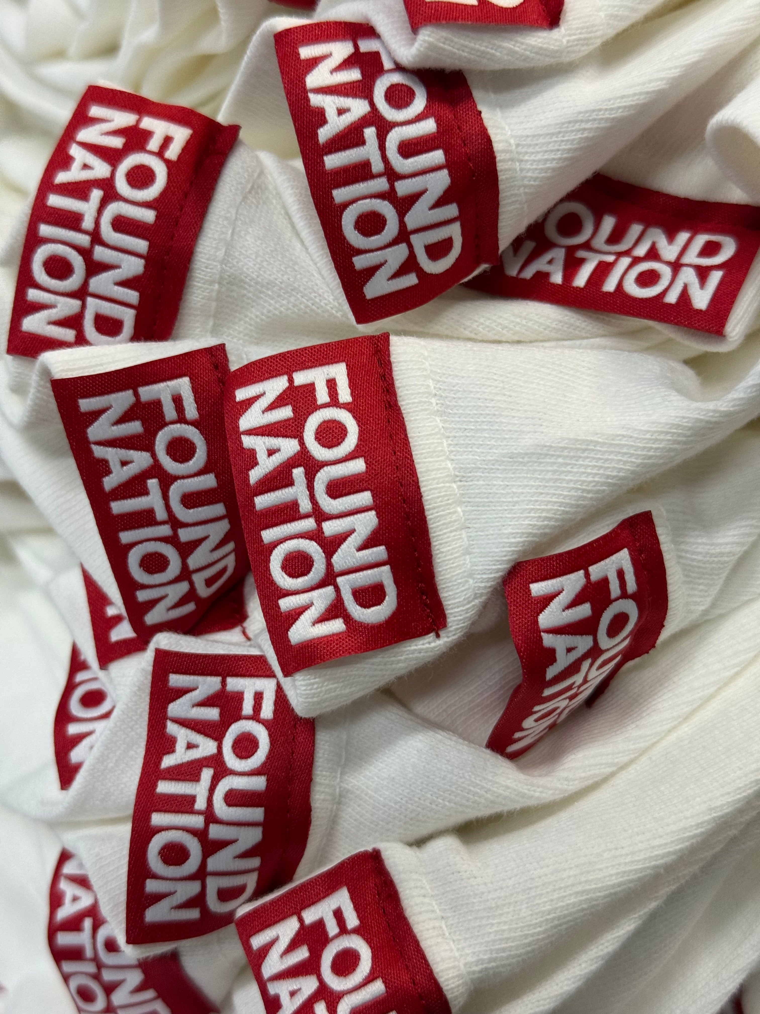 WHITE & RED POWERED BY GOD TEE
