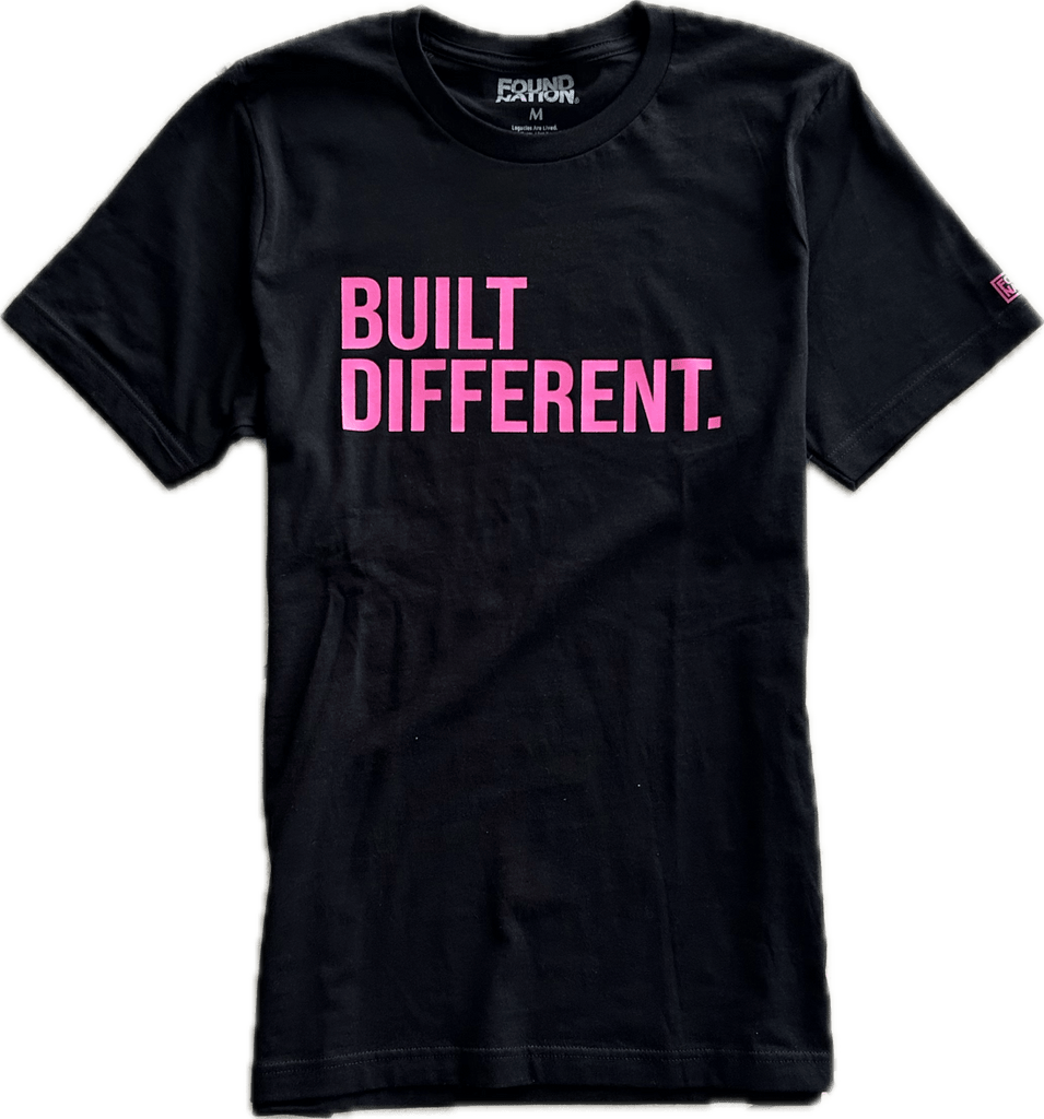 BLACK BUILT DIFFERENT TEES - FoundNation