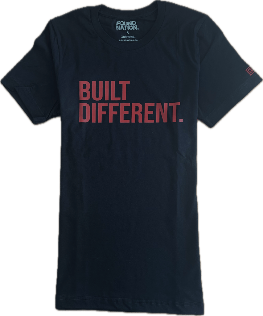 BLACK BUILT DIFFERENT TEES - FoundNation