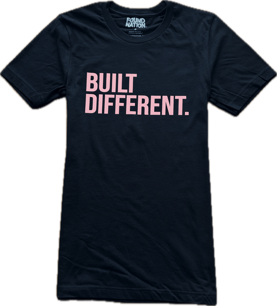 BLACK BUILT DIFFERENT TEES - FoundNation