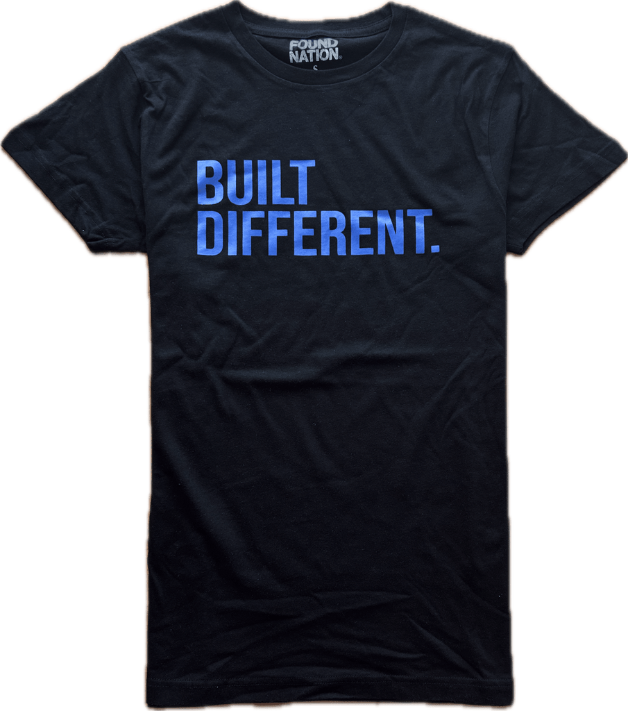 BLACK BUILT DIFFERENT TEES - FoundNation