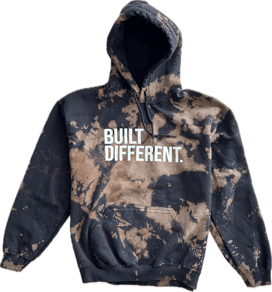 BLEACHED BUILT DIFFERENT HOODIE - FoundNation