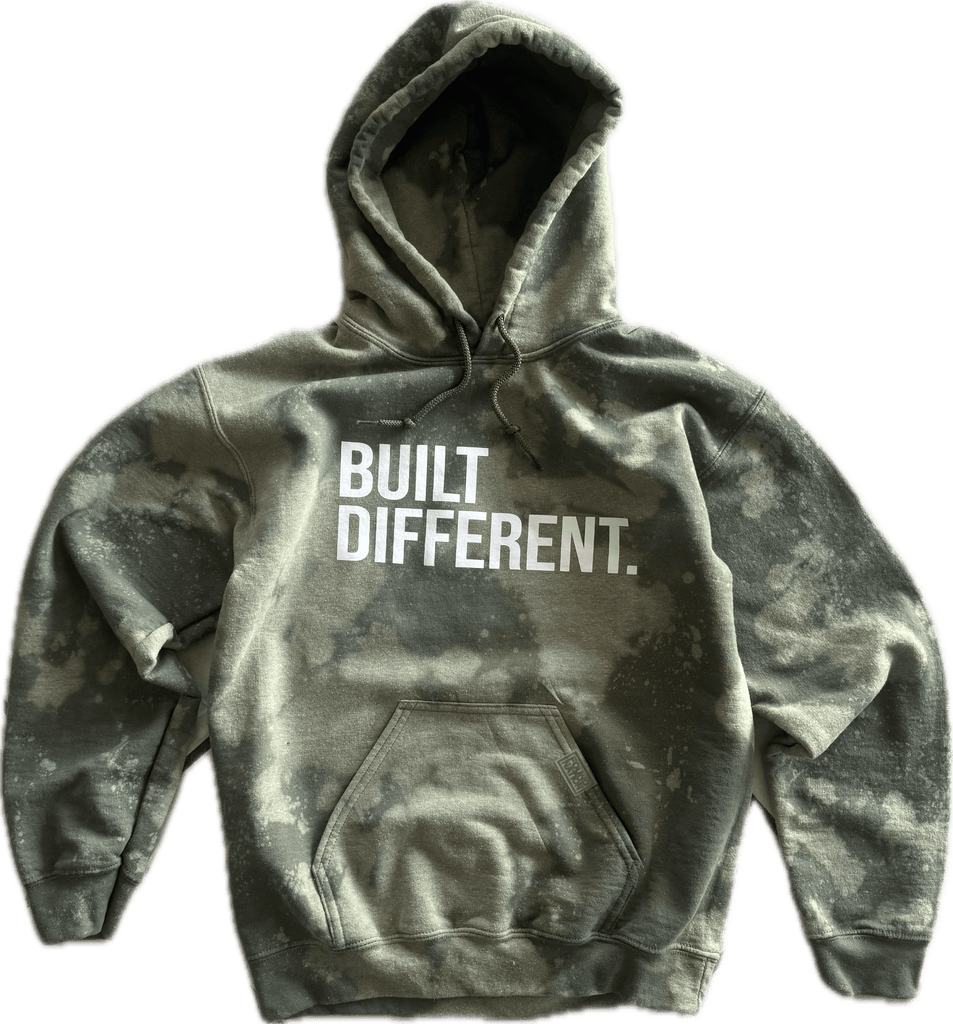 BLEACHED BUILT DIFFERENT HOODIE - FoundNation