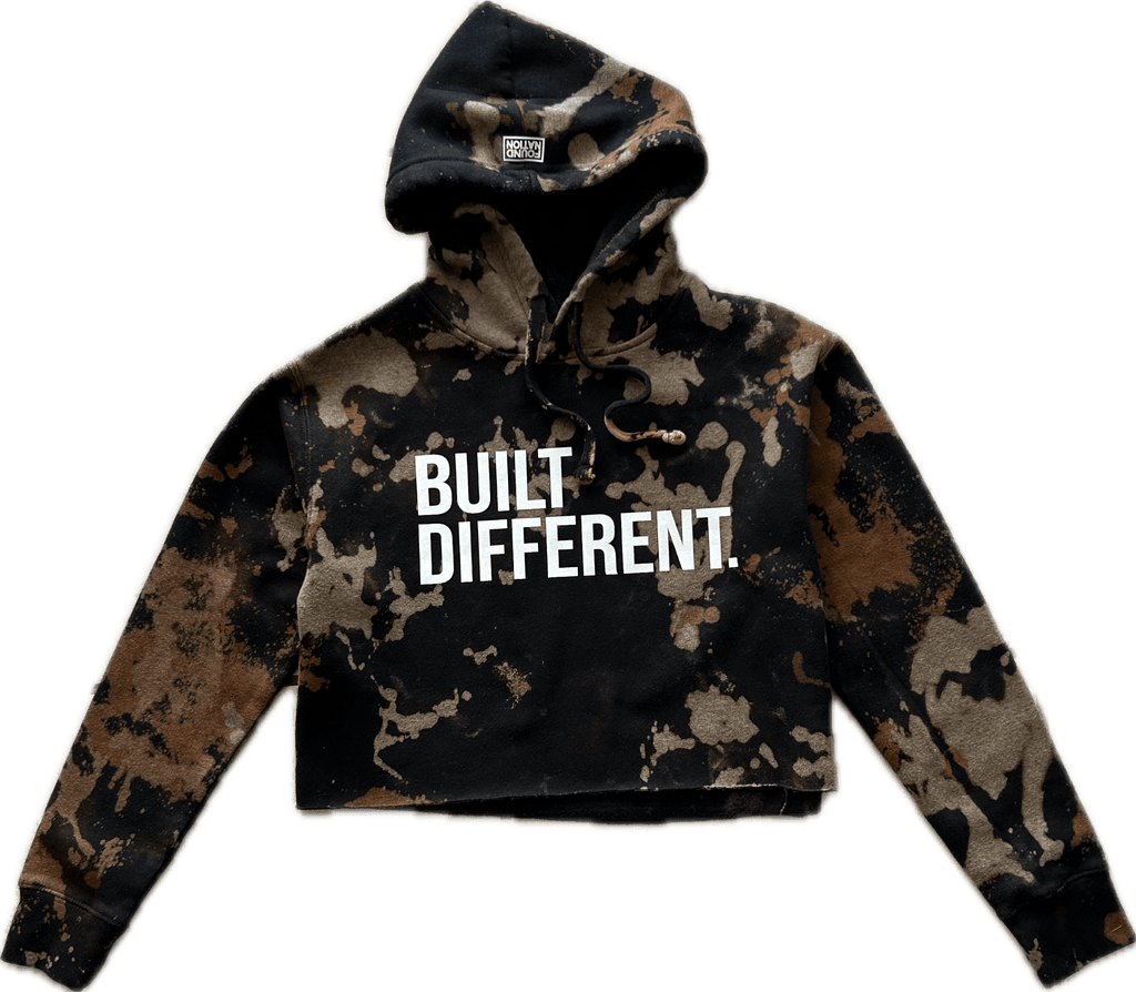 BUILT DIFFERENT CROPPED HOODIE - FoundNation