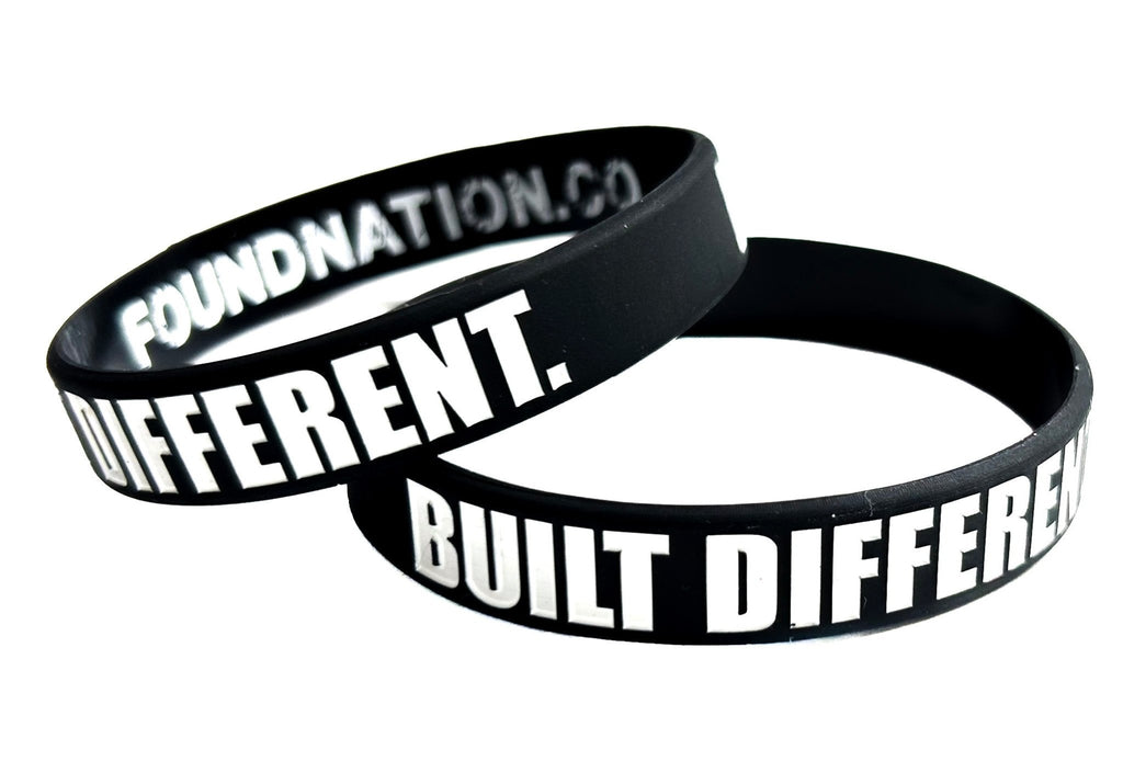 BUILT DIFFERENT WRISTBAND - FoundNation Clothing Co.