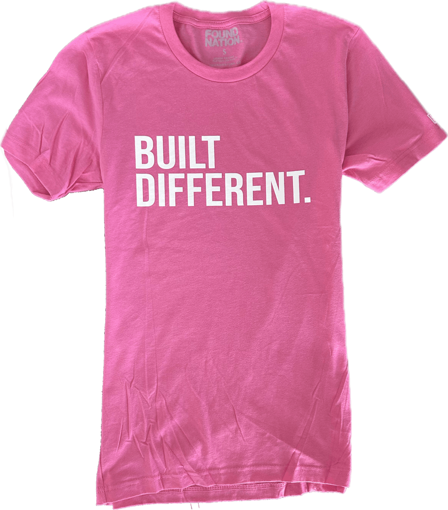 PINK BUILT DIFFERENT TEE - FoundNation