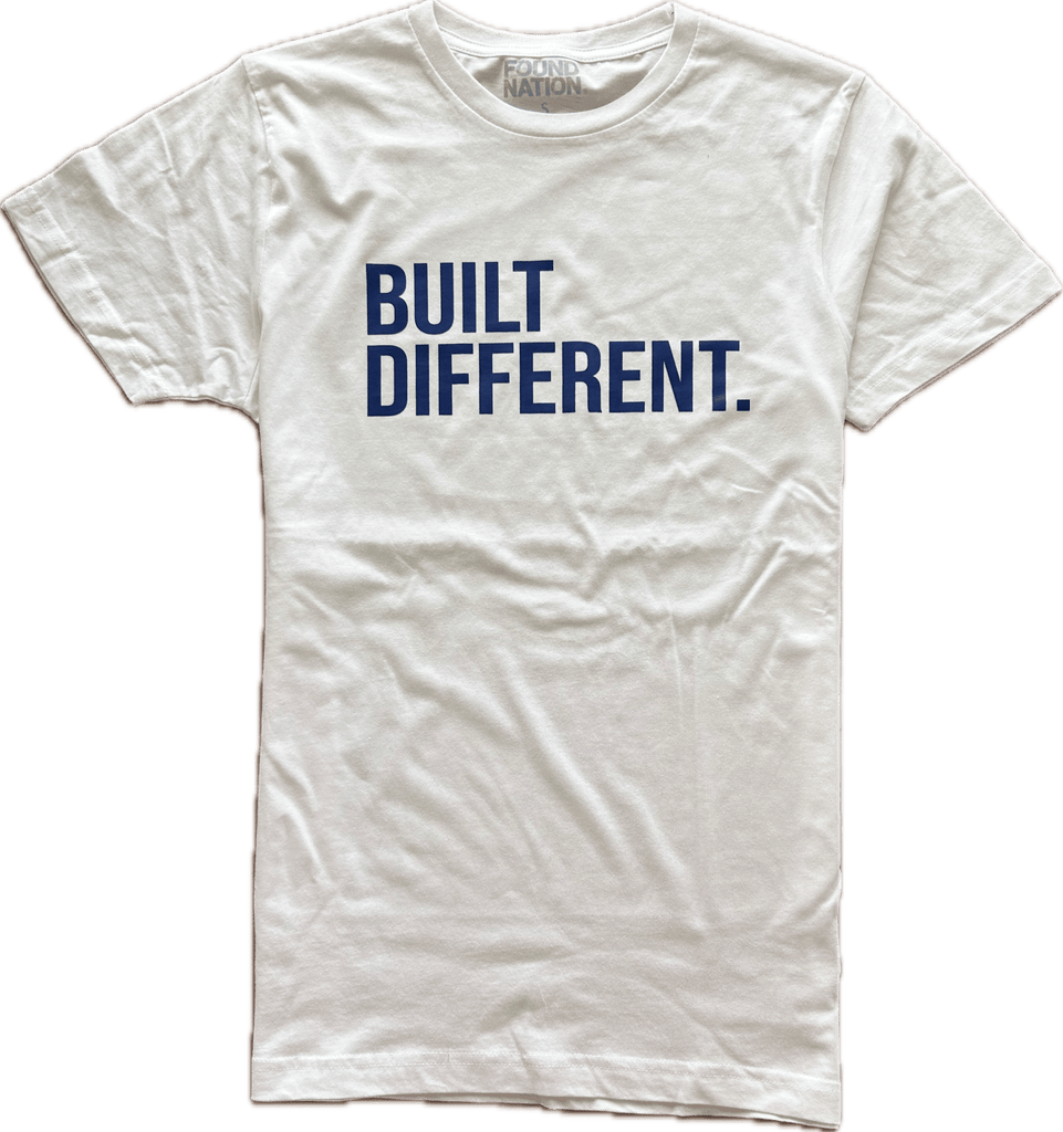 WHITE BUILT DIFFERENT TEES - FoundNation